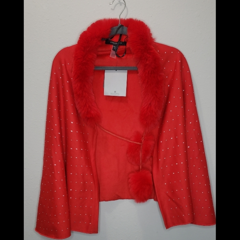 Faux fur shawl